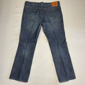 Levis 527 Jeans Mens 38x30 Slim Bootcut Blue Cowboy Rodeo Denim Med Wash